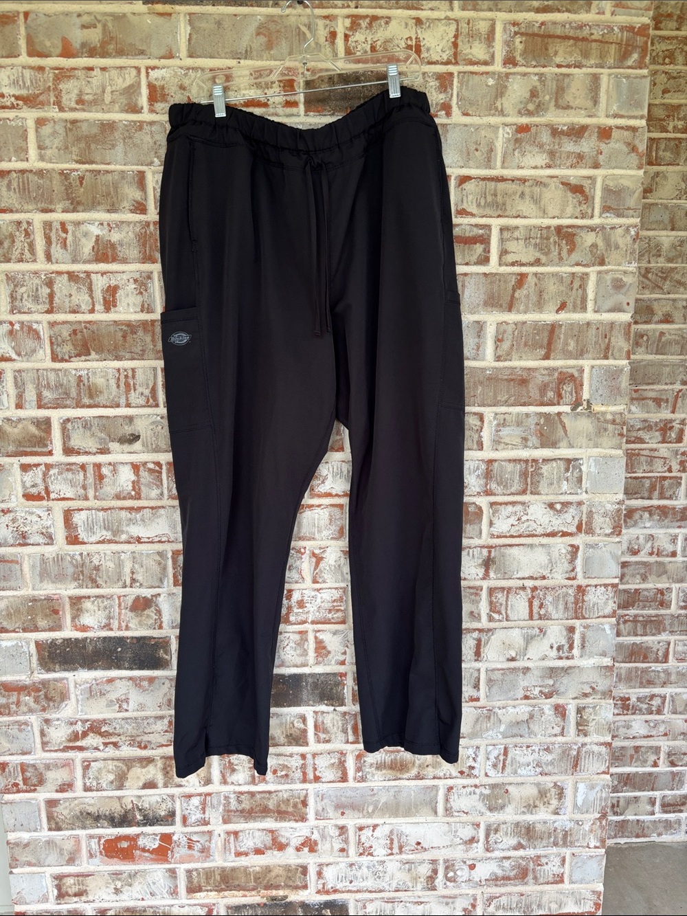 Dickies Dynamix Black Elastic Waist Draw String Utility Pants